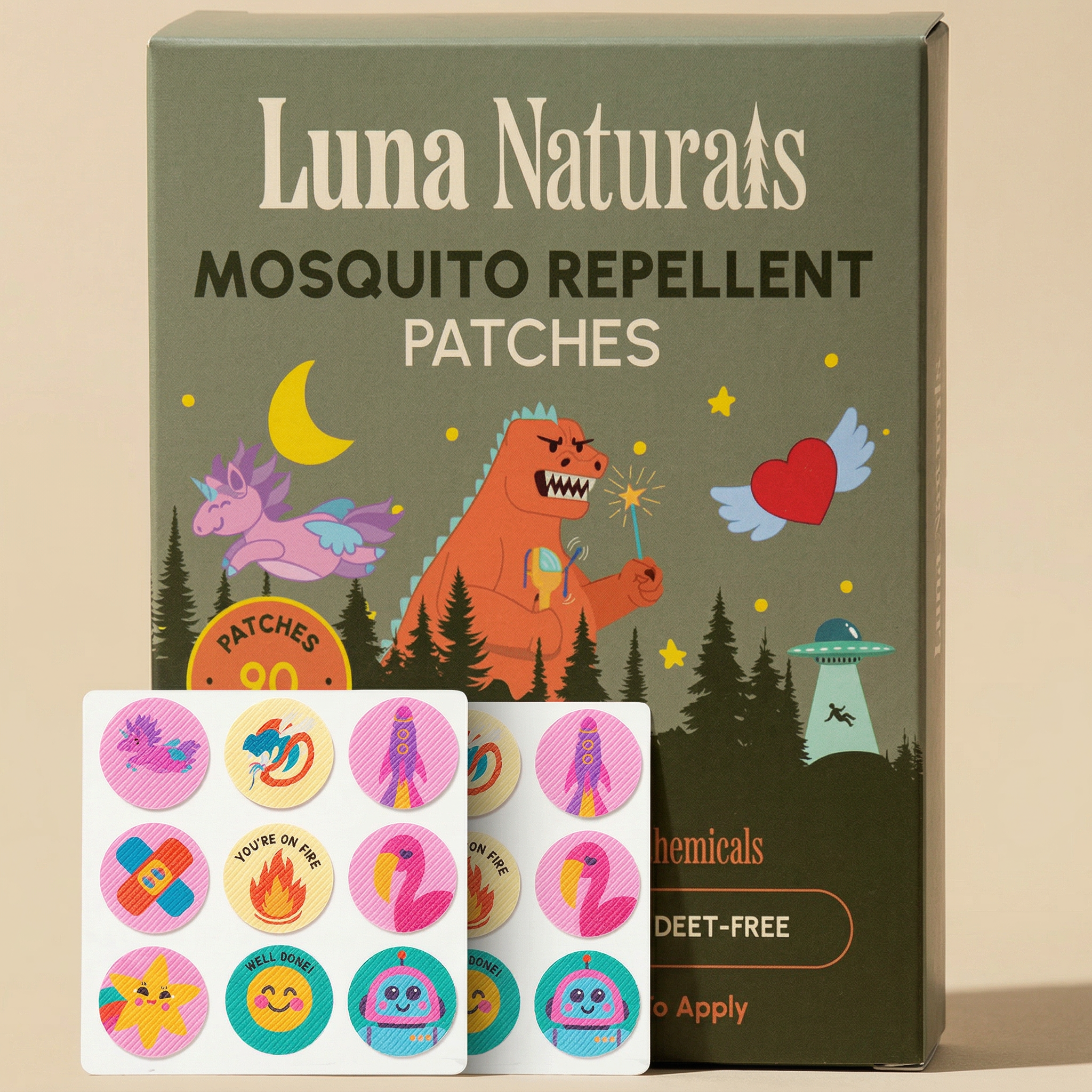 Kids Mosquito Repellent Patches — Summer & Outdoor | Counter