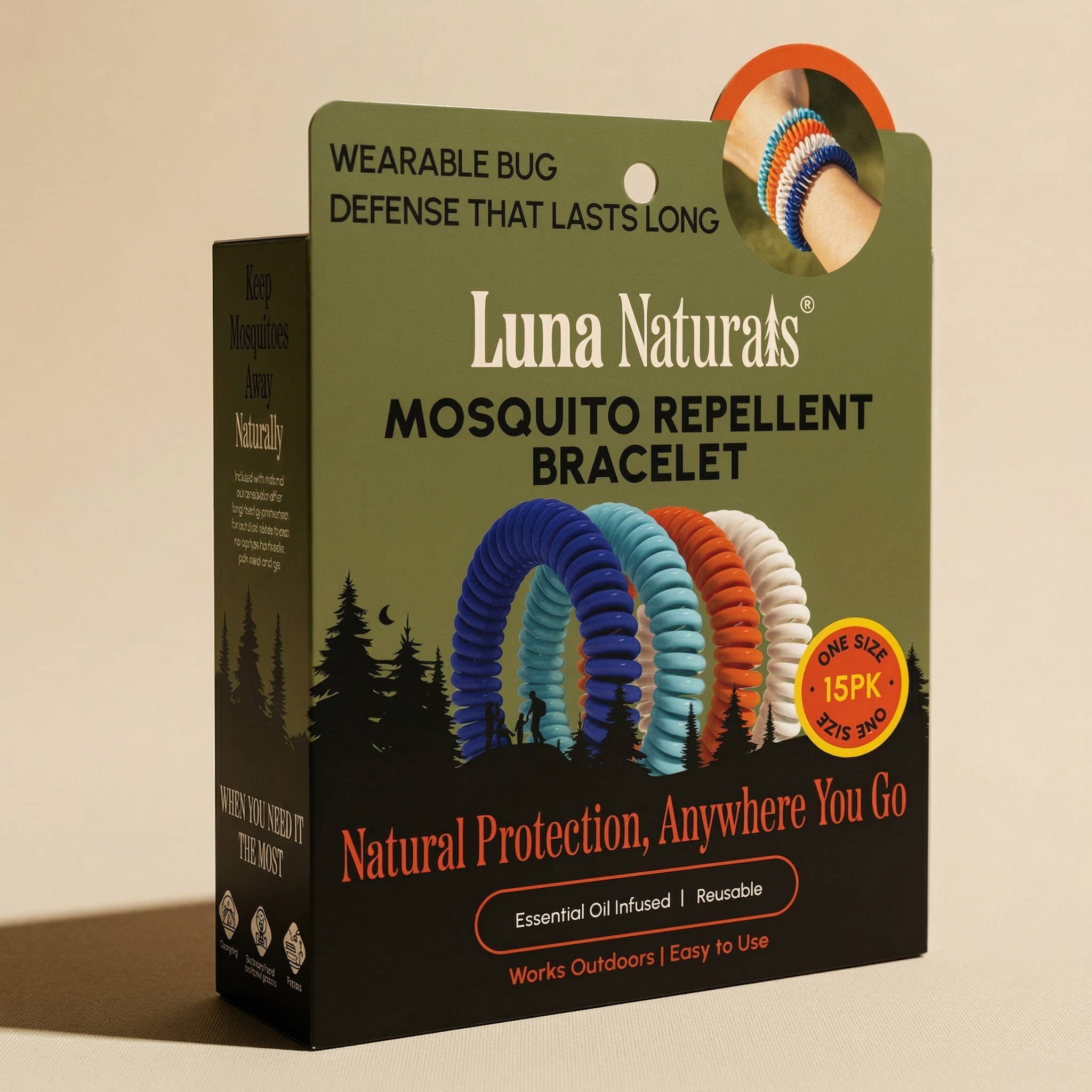 Mosquito Repellent Bracelet — Camping & Outdoor | 12pk